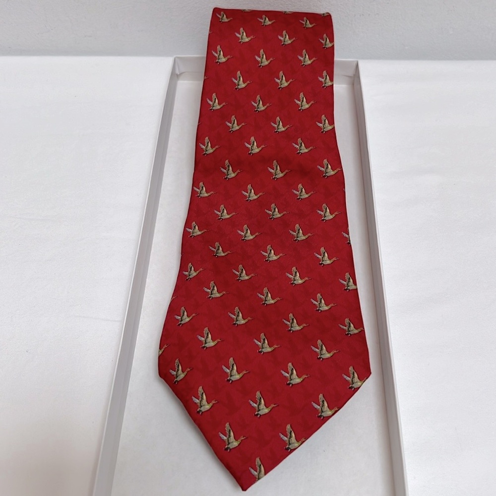 Salvatore Ferragamo Duck Silk Tie